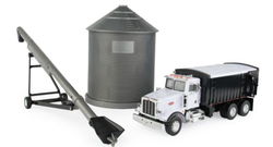 Image of Harvesting Set – Peterbilt Model 367 Grain Truck with Grain Bin and Grain Auger