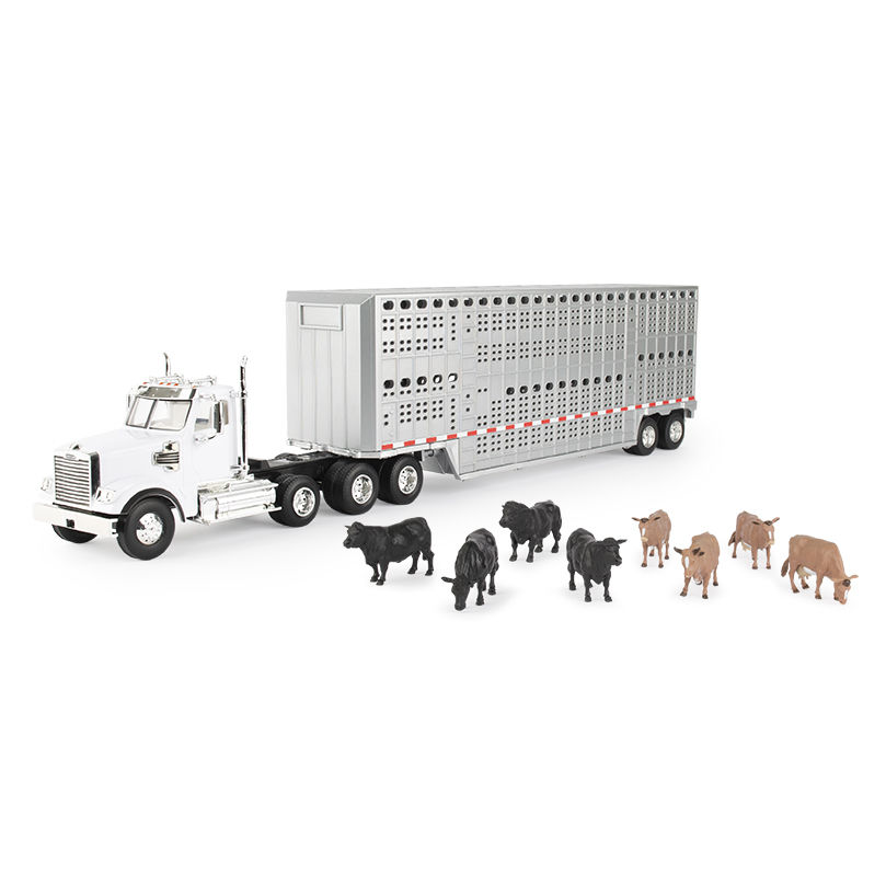 Image of 1:32 Freightliner 122SD with Livestock Trailer