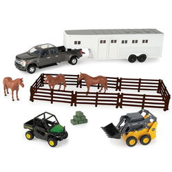 Image of 1:32 21-Piece Hobby Set w/ Horses