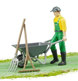 Image of Farmer w/ Accessories Bruder 62610