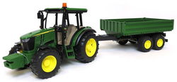 Image of John Deere 5115M with Trailer