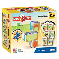 Image of Geomag Magicube Printed Animal Friends + Cards