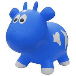 Image of Farm Hoppers Jumping Cow – Blue – Bouncer
