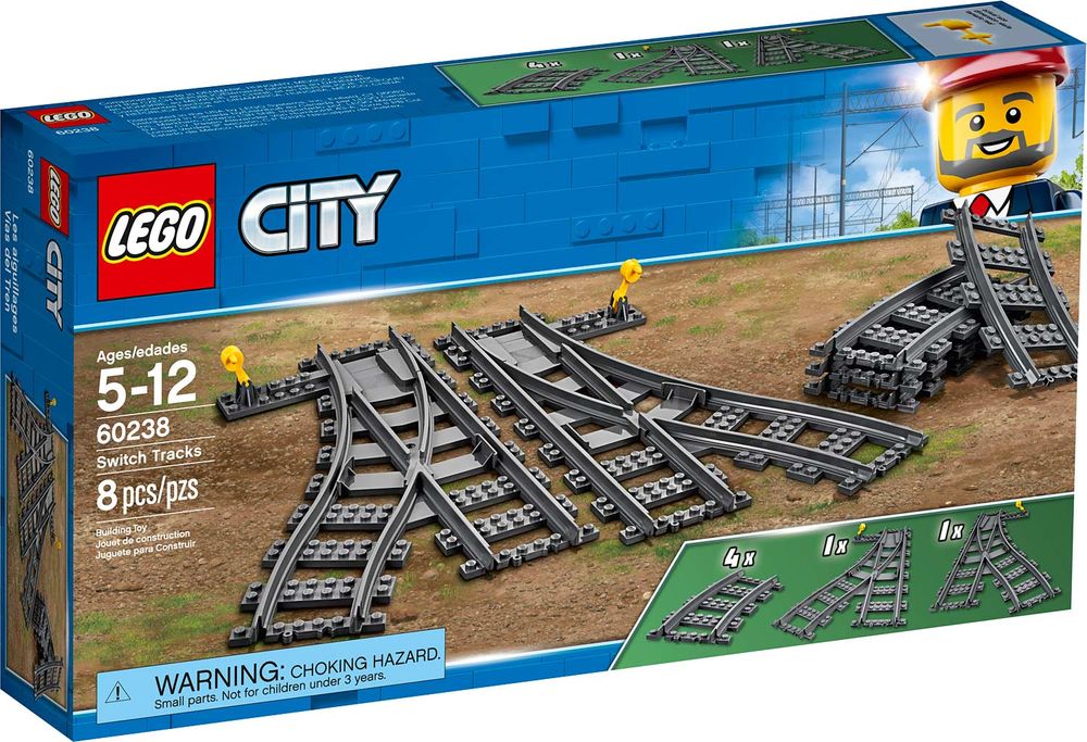 Image of Lego City Switch Tracks 60238