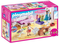 Image of Playmobil Dollhouse – Bedroom with Sewing Corner
