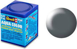 Image of Revell Paint Aqua Color, Dark Grey, Silk, 18ml, RAL
