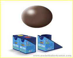 Image of Revell Paint Aqua Color, Brown, Silk, Silk, 18ml, RAL