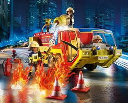 Image of Playmobil City Action – Fire Engine with Truck