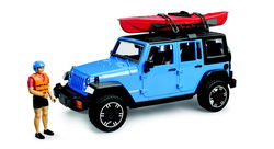 Image of Jeep Wrangler Rubicon Unlimited w/ Kayak & Kayaker