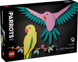 Image of Lego Art Macaw Parrots – 31211
