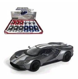 Image of 1:43 Blue w/ White Stripes 2017 Ford GT Super Car