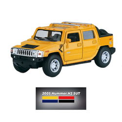 Image of 1:43 Red 2005 Hummer H2 SUT City Car