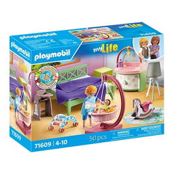 Image of Playmobil Sleeping Room with Baby Play Corner 50 pc