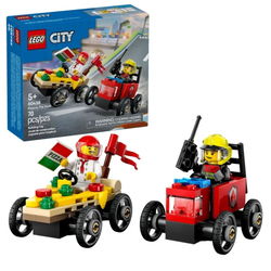 Image of Lego City Pizza vs. Fire Truck Race Car Pack