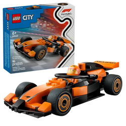Image of Lego City F1 Driver with McLaren Race Car