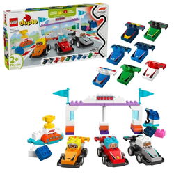 Image of Lego Duplo F1 Team Race Cars & Drivers