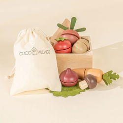 Image of Wooden Vegetables Playset