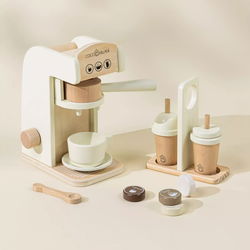Image of Wooden Coffee Maker Set – Foam