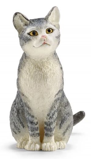 Image of Grey Cat, Sitting