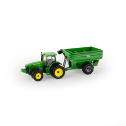 Image of John Deere 8320R With J&M Grain Cart