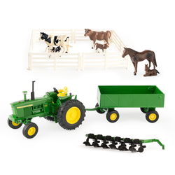 Image of 1:32 John Deere Scale Farm Toy Playset