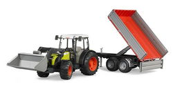 Image of Claas Nectis 267 F Tractor W/ Loader and Tipping Trailer