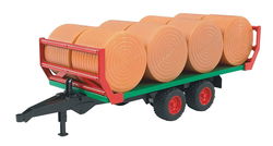 Image of Bale Transport Trailer with 8 Round Bales