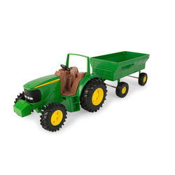 Image of 1:16 John Deere Tractor and Wagon