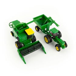 Image of 1:64 John Deere 7720 Combine Harvesting Set