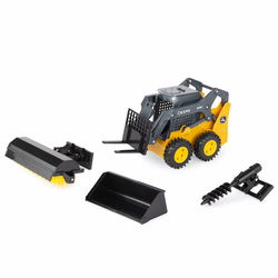 Image of 1:16 John Deere 318G Skid Steer with Accessories
