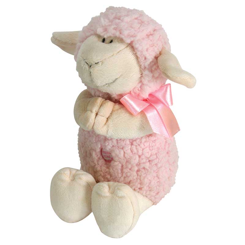 Image of Praying Lamb – Pink 11″