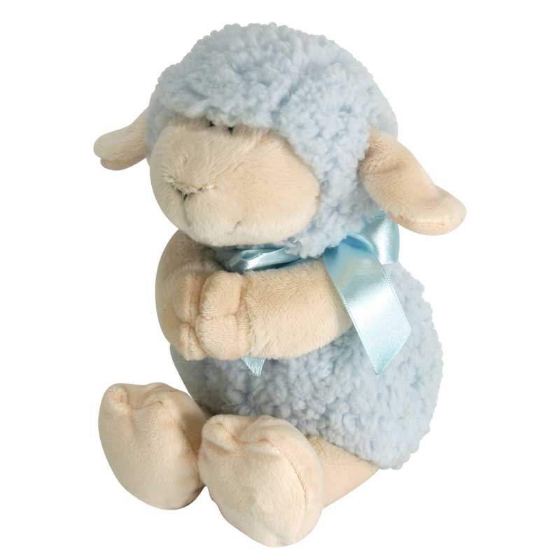 Image of Praying Lamb – Blue 11″
