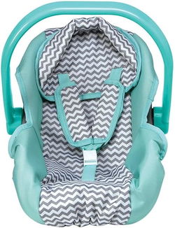 Image of Zig Zag Car Seat Carrier (Mint Green Handle)