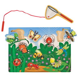 Image of Bug-Catching Magnetic Puzzle Game – 10 Pieces