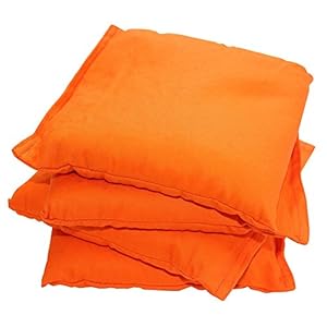 Image of Corntoss Bean Bags – Set of 4 – Orange 6″x6″