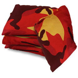 Image of Corntoss Bean Bags – Set of 4 – Camo Orange 6″x6″