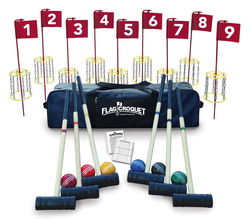 Image of 6 Player Flag Croquet Set 32″