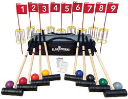 Image of 8 Player Flag Croquet Set 32″