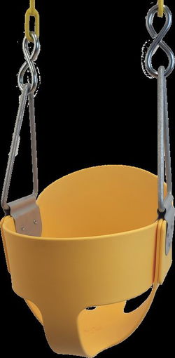Image of Residential Bucket Swing Yellow