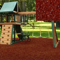Image of Playground Recycled Rubber Mulch Cedar Red 72.5-75 cu ft