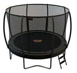 Image of 12′ Avyna/Jump Free Trampoline with Enclosure – Grey
