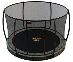 Image of Avyna 14′ Flat Level Trampoline with Enclosure – Camo